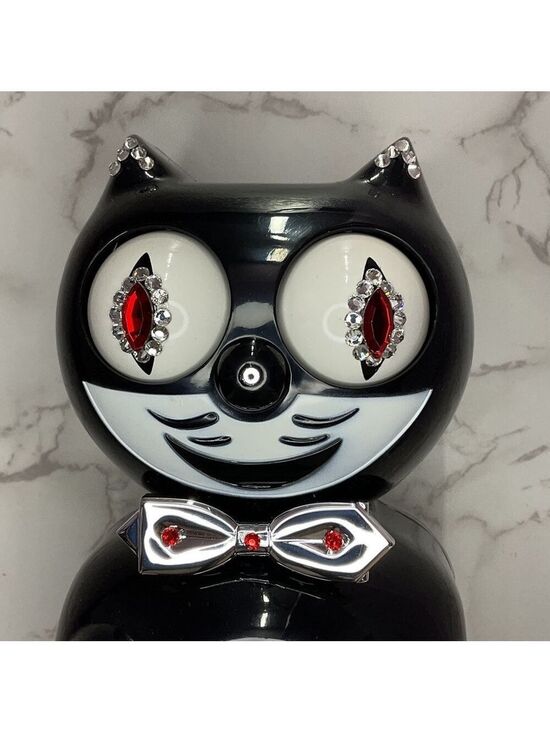 Kit-Cat Klock Other - Rare Jeweled Commemorative Edition Tuxedo Kit-Cat Klock Clock OOAK